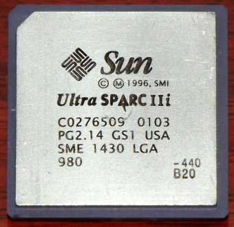 SUN UltraSPARC-IIi 440MHz CPU 1996