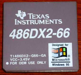 Texas Instruments 486DX2-66 CPU