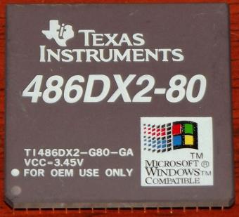 Texas Instruments 486DX2-80 CPU TI486DX2-G80-GA VCC 3,45V