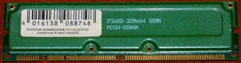 1x 256MB PC133 SDRAM 32Mx64 DIMM Artikel: 1803455 256URTWL2C mit grünem Kühler