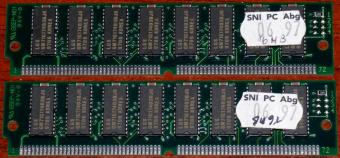2x 16MB LG Semion PS/2 RAM GMM7324110BNS-7072N SNI PC Abg 72-pin LGS GM71C17403BJ6 Korea 1996