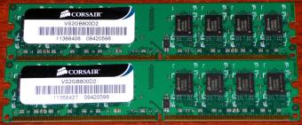 2x 2GB Corsair DDR2 RAM 800MHz VS2GB800D2 128M8CHEG