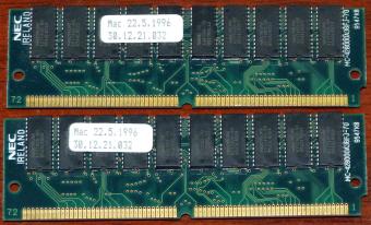 2x NEC PS/2 RAM MC-428000A3FJ-70 Mac Ireland 1996