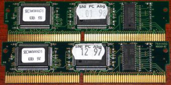 2x SNI PC Abg SEC KMM764V41AG7-15 Cache Modul 1997-98