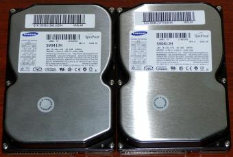 2x Samsung SpinPoint SV0412H Verna IDE 40GB HDD Marvel 88i5520-RAF 2003