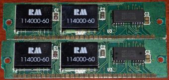 2x SIMM RAM RM 114000-60 NEC Japan 421000-70 30pin