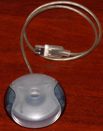 Apple USB Mouse Model: M4848 iMac G3 grey/transluzente (Hockey Puck) 1998