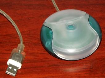 Apple USB Mouse Model: M4848 iMac G3 Indigo Hockey Puck 1998