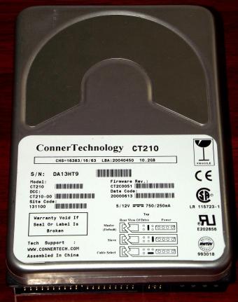 Conner Technology CT210 10,2GB