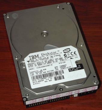 IBM Deskstar ICL35L040AVER07-0 IDE 40GB HDD PN: 07N7403 7200RPM 2001