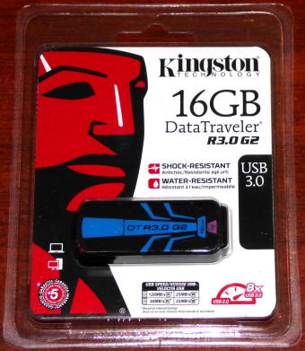 Kingston Technology 16GB DataTraveler R3.0 G2 USB 3.0 Stick DTR30G2-16GB