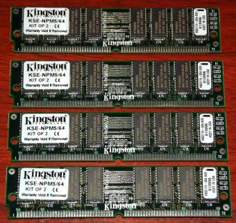 Kingston Technology KSE-NPM5/64 Kit of 2 PS/2 RAM 4x 64MB