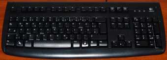 Logitech DeLuxe 250 Keyboard MN: Y-SAF76 PN: 867633-0102 PS/2-Tastatur