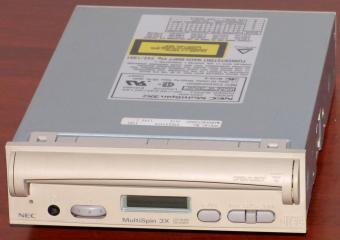 NEC Corp. MultiSpin 3Xi CD-ROM Reader Model CDR-500 Caddy & Display 50-pin SCSI FCC-ID: A3D9MDNCD-5001 Japan 1994