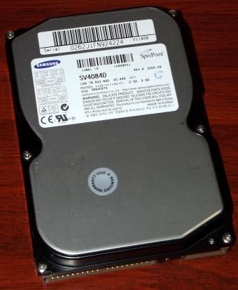 Samsung SpinPoint SV4084D IDE 40,8GB ATA-66 HDD 2000