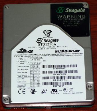 Seagate Medalist SL ST51270A IDE 1282MB HDD 1995