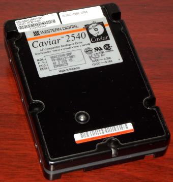 Western Digital Caviar 2540 IDE 540,8MB WDAC2540 HDD 1995