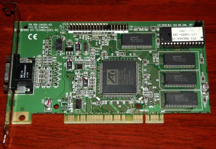 ATI MACH64 TV 2MB PCI ATI-264VT2 Chip 1997