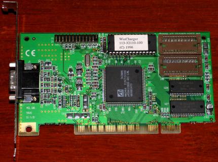 ATI WinCharger 113-32110-100 Mach64 GPU PN: 1023211320 506509 PCI 1996