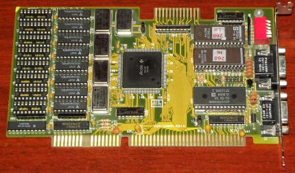 Acer VGA 2280-A Rev. A M3125 GPU 9101-21363 ISA 1990
