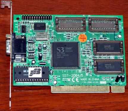Aska SST-2064/5 S3 Trio64 PN: 69-2064-01-00 PCI 1996