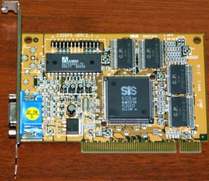 C326PS Ver. 2.1 SiS 6326 AGP GPU, VGA PCI 2001
