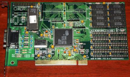 Cirrus Logic CL-543XPCI Rev. 4 CL-GD5430 FCC-ID: J6NGD543XPCI Quadtel 1994