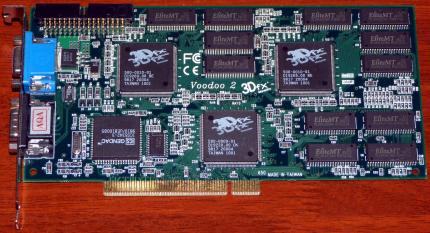 CompTec 3Dfx Interactive Voodoo 2 PCI 392-0455-Boorio 1998