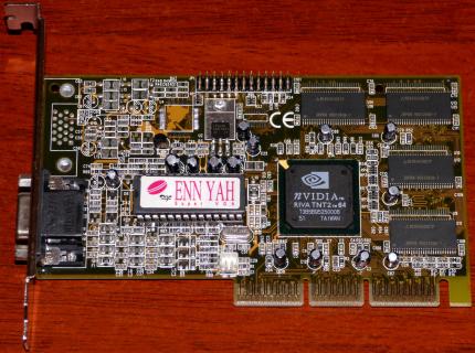 Enn Yah Computer Super VGA NVIDIA Riva TNT2 64 32M AGP 2000