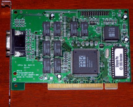 Hercules Stingray Pro ARK1000PV GPU PN: EMA0021KP101 FCC-ID: 1000PV-001 Targa Series II 1MB PCI 1995