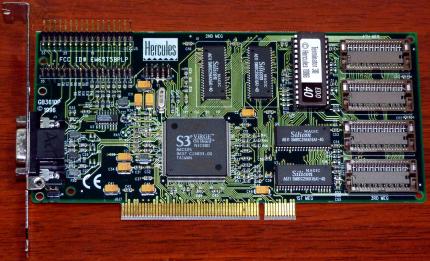 Hercules Terminator 3D EDO40 S3 Virge OnBoard FCC-ID: EW65T5BPLP PCI 1996