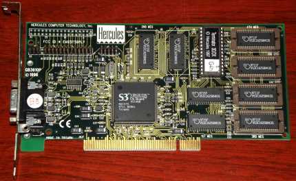 Hercules Terminator S3 Virge DX OnBoard Q5C4BB PCI 1997