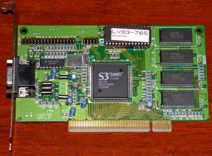 LVS3 765 Ver 1.0 S3 Trio64V+ PCI 1996