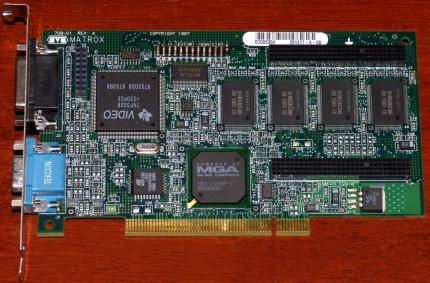 Matrox Millennium II MGA-2164WP-C GPU MIL2P/4/DELL3 PCI 4MB USA 1997