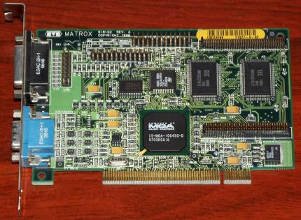 Matrox Mystique MGA 1064SG-D PN: 618-02 PCI 1996