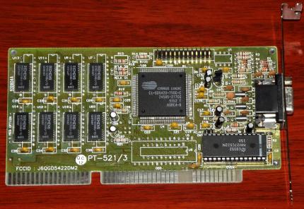 PT-521/3 Cirrus Logic CL-GD5420 FCC-ID: J6QGD5422DM2 ISA 1994
