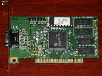 ATI Mach64 PN: 109-32100-20 FCC-ID: FXM321 PCI 1996