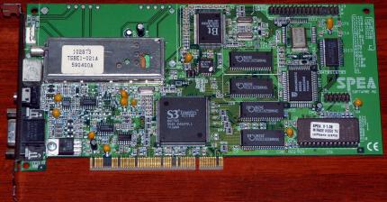 SPEA Software AG Mirage Video TV S3 Trio64V+ 86C765 Bt819 Philips PCI 1996