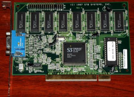STB Systems Inc. Nitro 3D GX EDO 1997 S3 Vigre GX 4MB PCI