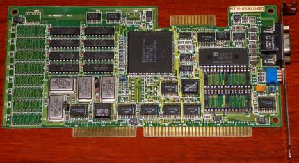 Western Digital Corporation (WDC) 61-603023 ISA Grafikkarte Paradise 88 VGA1A-JK GPU, FCC-ID: DXL9IL-LH6672 1990