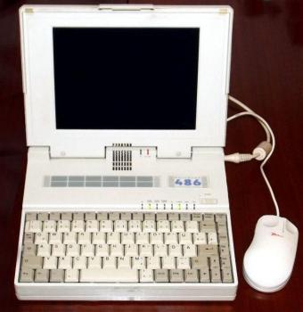 486 Laptop FMA3500 Conner 270A HDD, Cirus-Logic CL-GD6235 Grafik 1992