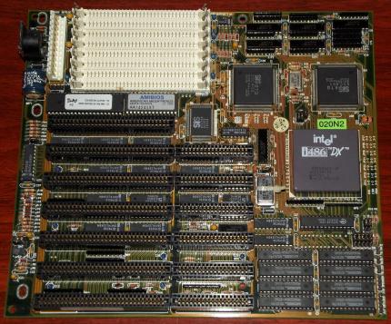 020N2 Mainboard mit SIS BTQ 85C401 & i486-DX50 CPU, AmiBios 1992