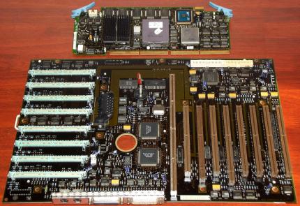IBM PS/2 Modell 95 Mainboard für Typ1 und 2 8595 Systeme inklusive Intel Pentium 90MHz Prozessor-Karte