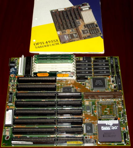 OPTI 495SX mit Intel 486DX2-66 CPU