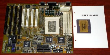Microstar MSI MS6104 Mainboard (NEU) mit Intel Pentium Pro 200MHz CPU, RAM, Sockel 8, Intel SB82441FX, Award Bios 1995