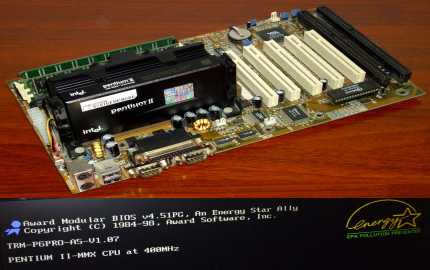 Tekram P6PRO-A5 mit INTEL Pentium II 400MHz CPU