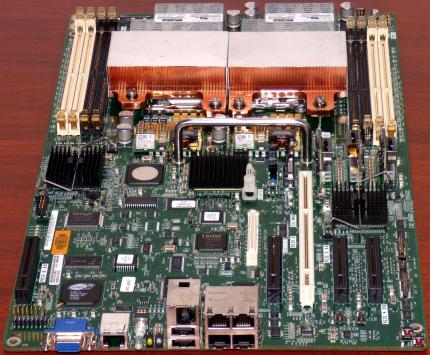 Sun SunFire X4200 Server-Mainboard Dual AMD Dual-Core Opteron 2214HE 2200MHz CPUs Socket-F (1207) ATI GPU VGA, 8x DDR-RAM Slots, 4x Gigabit Ethernet LAN 2006