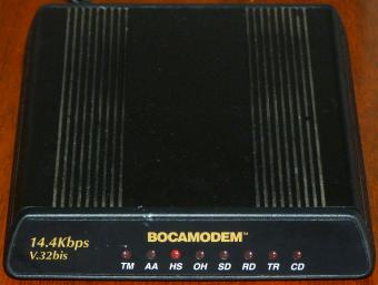 14.4Kbps Bocamodem V.32bis inkl. Handbuch & Quick Link II Fax 1993