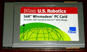 3Com U.S. Robotics 56K Winmodem PC-Card