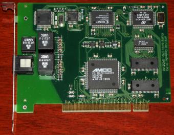 AVM ISDN Controller B1 PCI AVM Berlin, AMCC PCI Matchmaker RISC-Prozessor, CAPI G3-Fax aktive Server Karte 1999